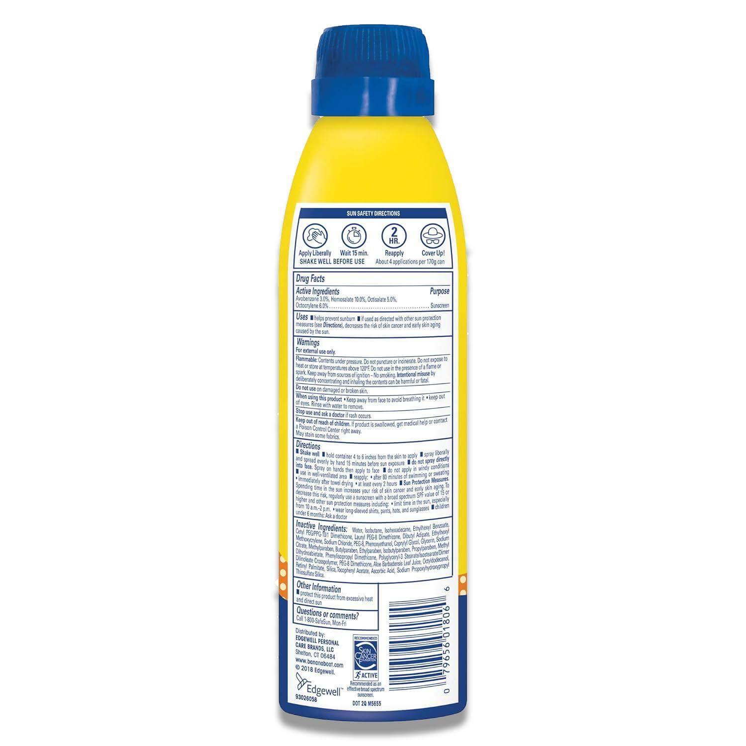 Banana Boat - Kids Sport, Broad Spectrum Sunscreen Spray, SPF 50  6 Oz - 12 Pack - Image 3