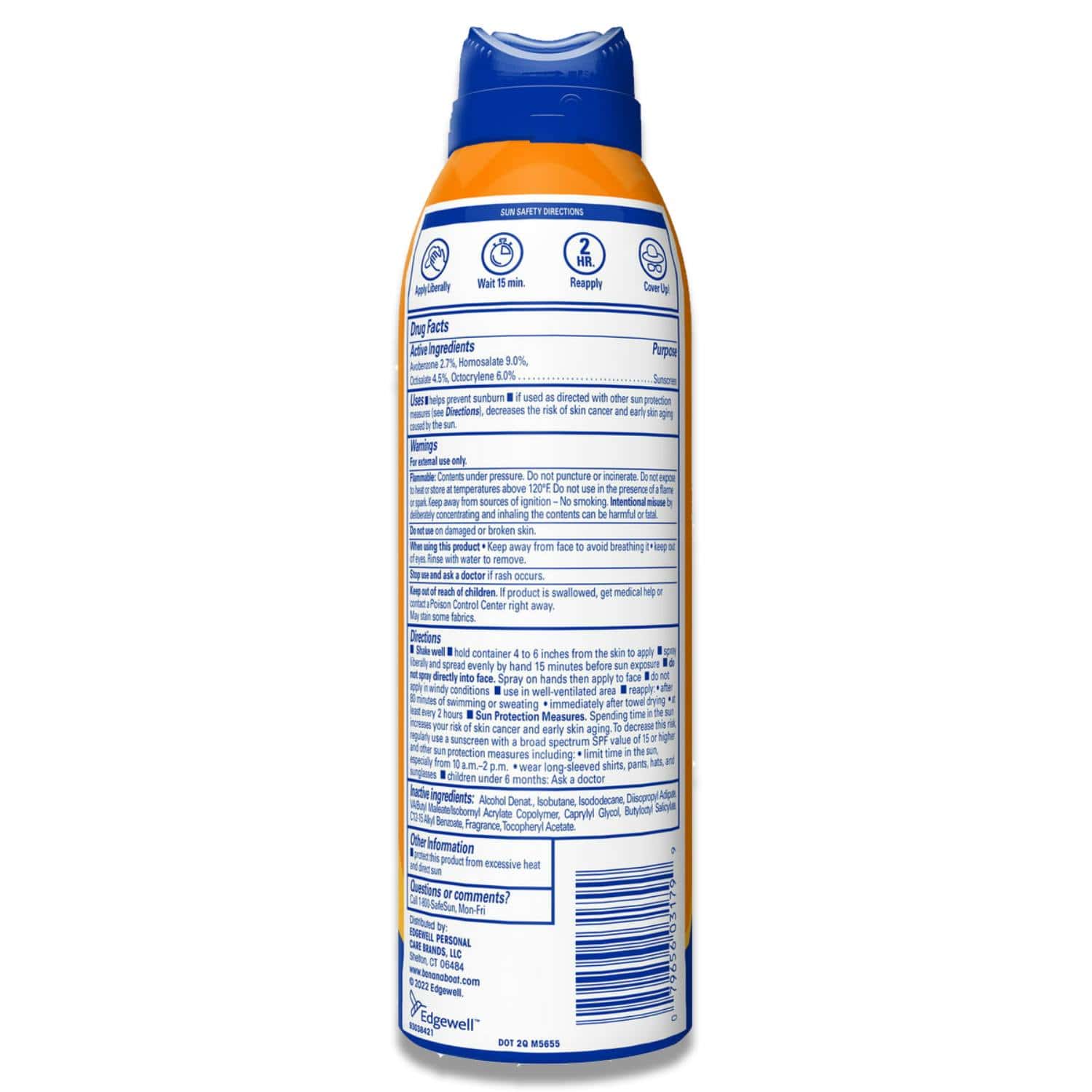 Banana Boat - Sport Sunscreen Spray, SPF 50+ - 6 Oz - 12 Pack - Image 3